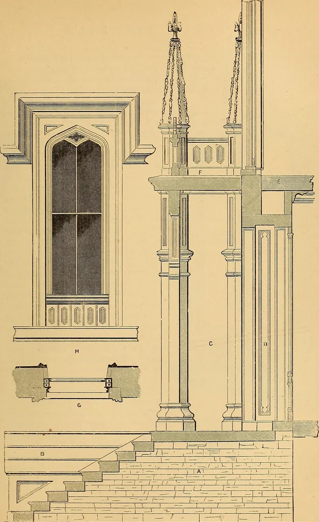 An illustration from The Architectural review and American builders' journal, 1869, leaf 466