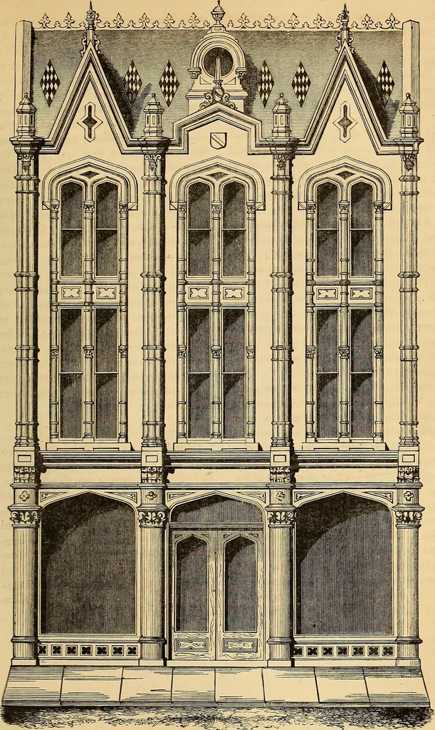 An illustration from The Architectural review and American builders' journal, 1869, leaf 518
