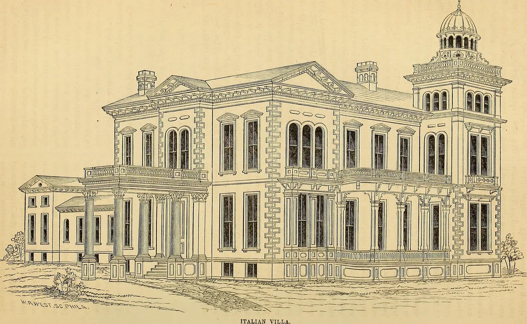 An illustration from The Architectural review and American builders' journal, 1869, leaf 522