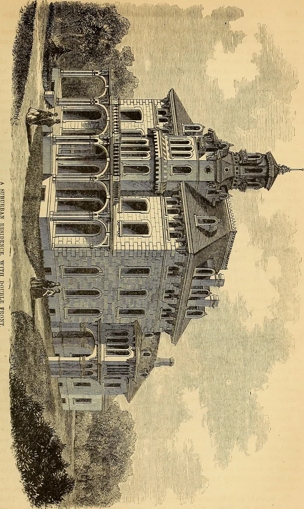 An illustration from The Architectural review and American builders' journal, 1869, leaf 528