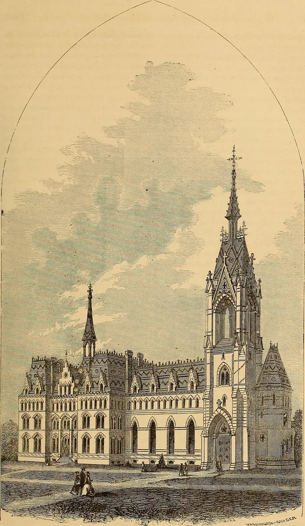An illustration from The Architectural review and American builders' journal, 1869, leaf 602