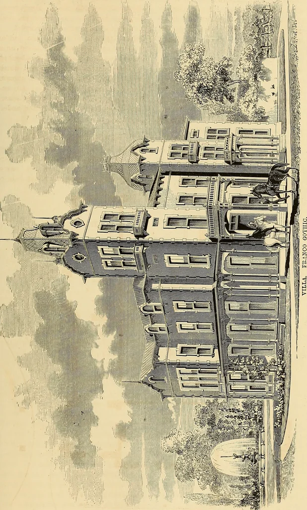 An illustration from The Architectural review and American builders' journal, 1869, leaf 842