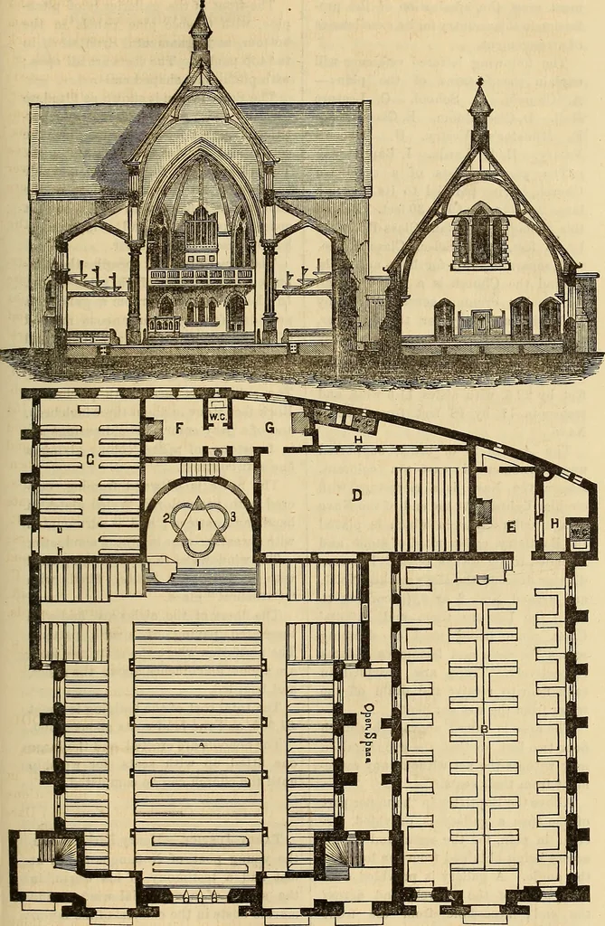 An illustration from The Architectural review and American builders' journal, 1869, leaf 850