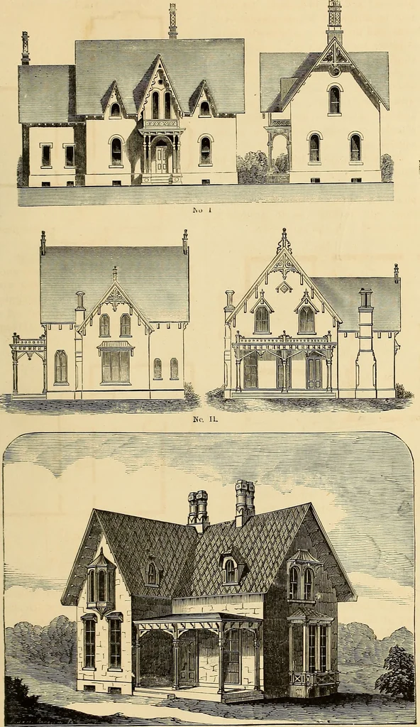 An illustration from The Architectural review and American builders' journal, 1869, leaf 858