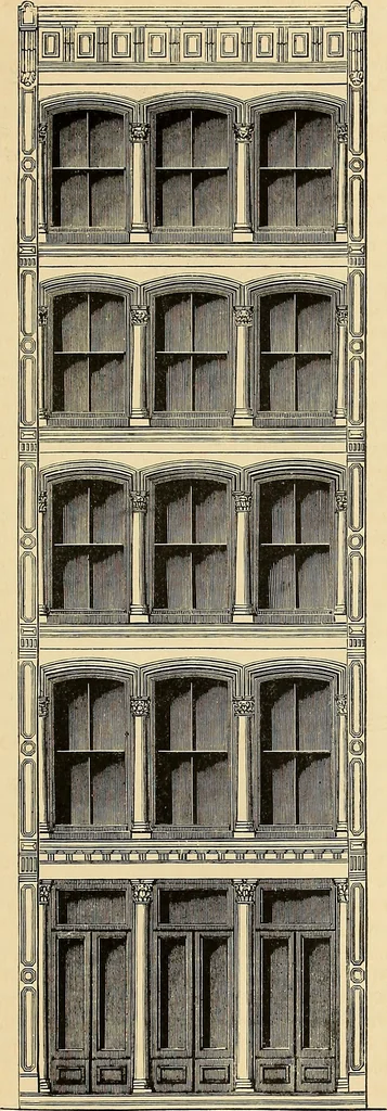 An illustration from The Architectural review and American builders' journal, 1869, leaf 910