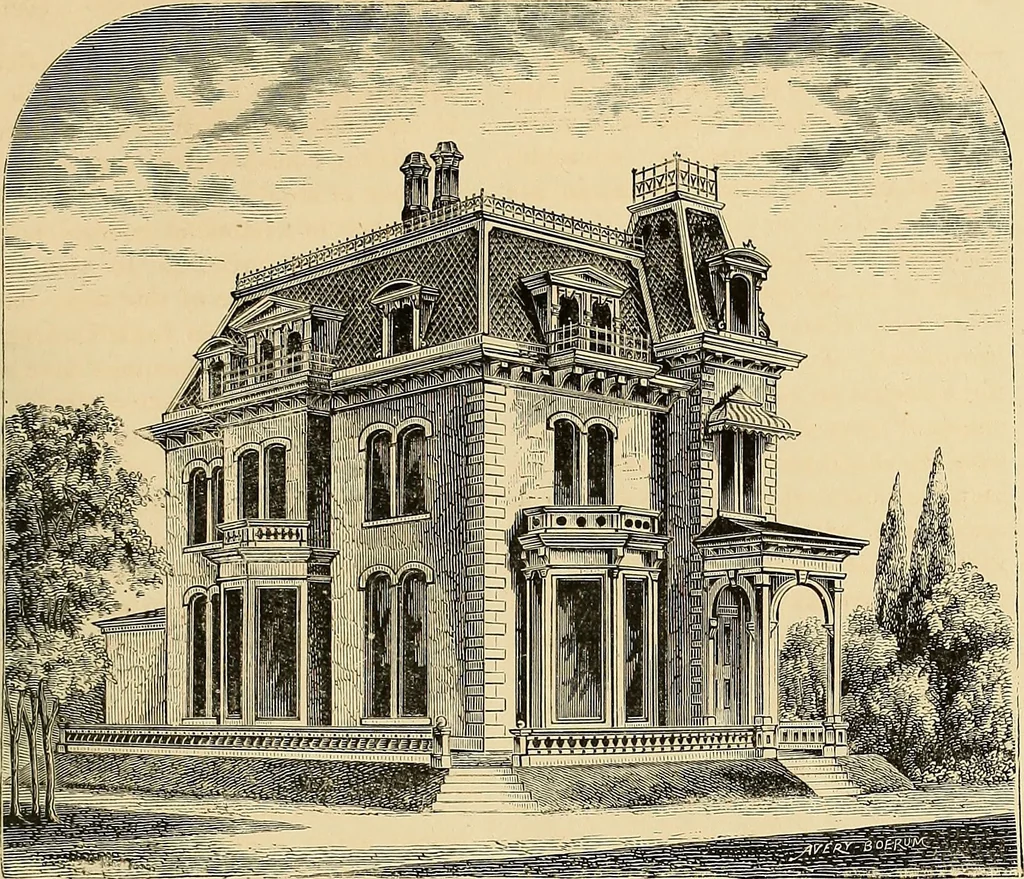 An illustration from The Architectural review and American builders' journal, 1869, leaf 914
