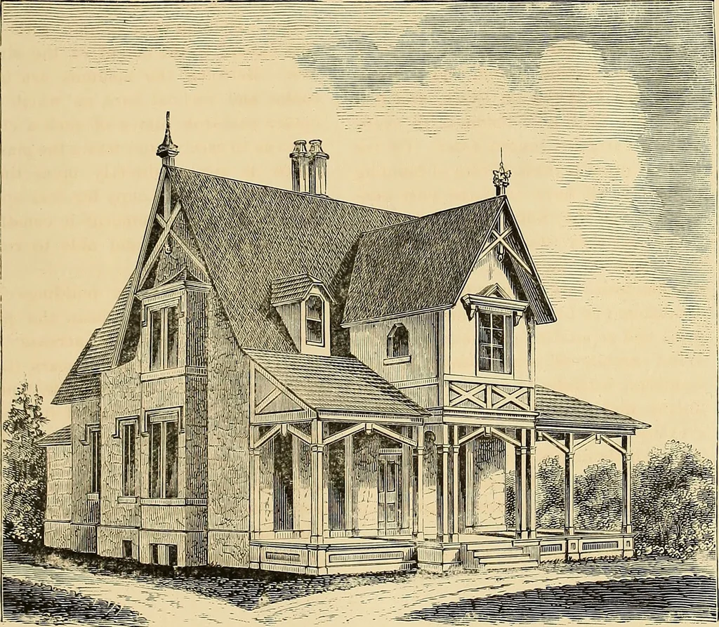 An illustration from The Architectural review and American builders' journal, 1869, leaf 914
