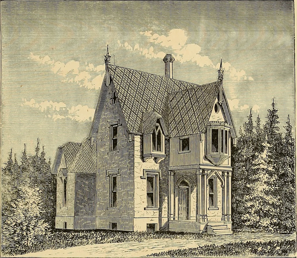 An illustration from The Architectural review and American builders' journal, 1869, leaf 920