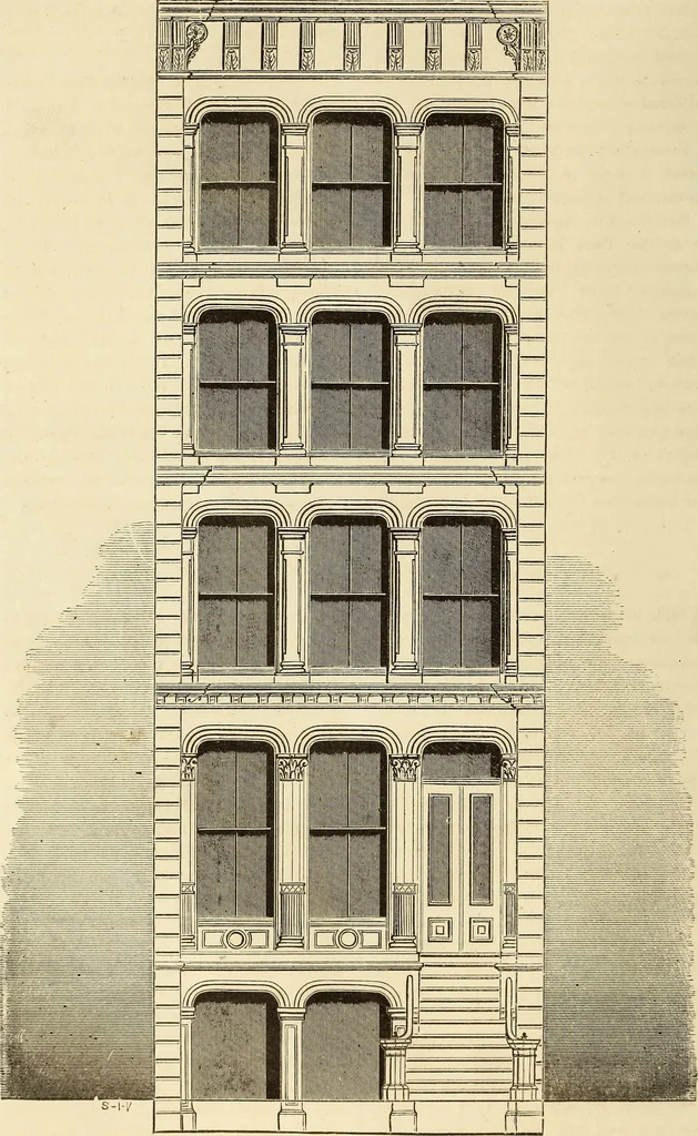 An illustration from The Architectural review and American builders' journal, 1869, leaf 151