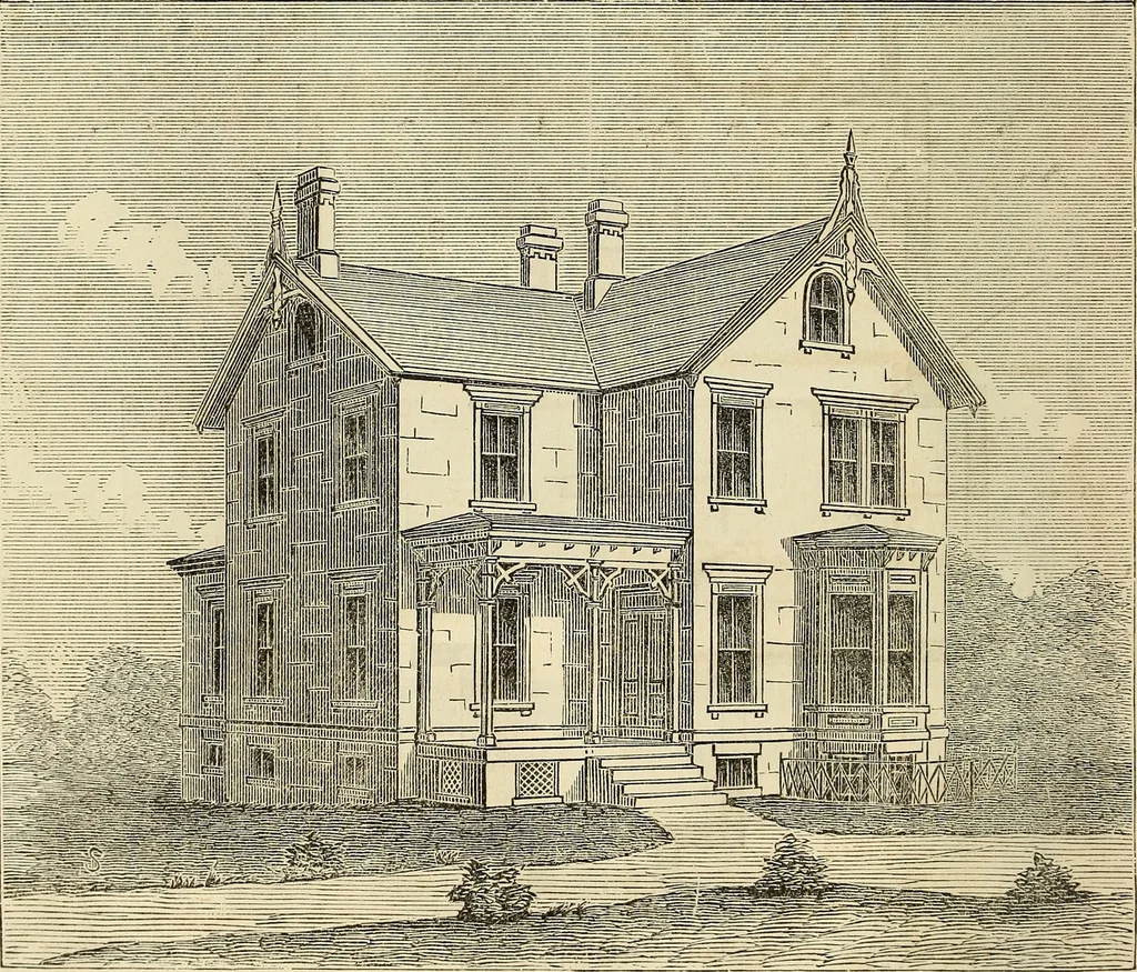 An illustration from The Architectural review and American builders' journal, 1869, leaf 309