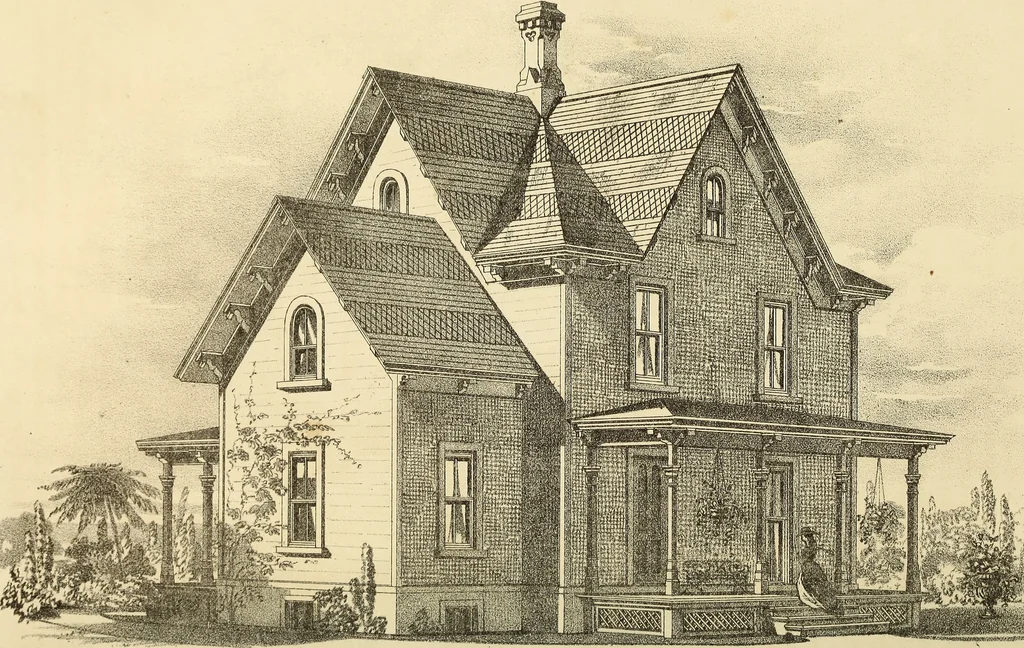 An illustration from The Architectural review and American builders' journal, 1869, leaf 461