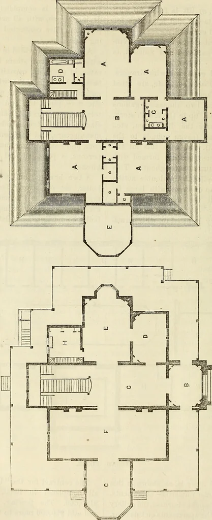 An illustration from The Architectural review and American builders' journal, 1869, leaf 695