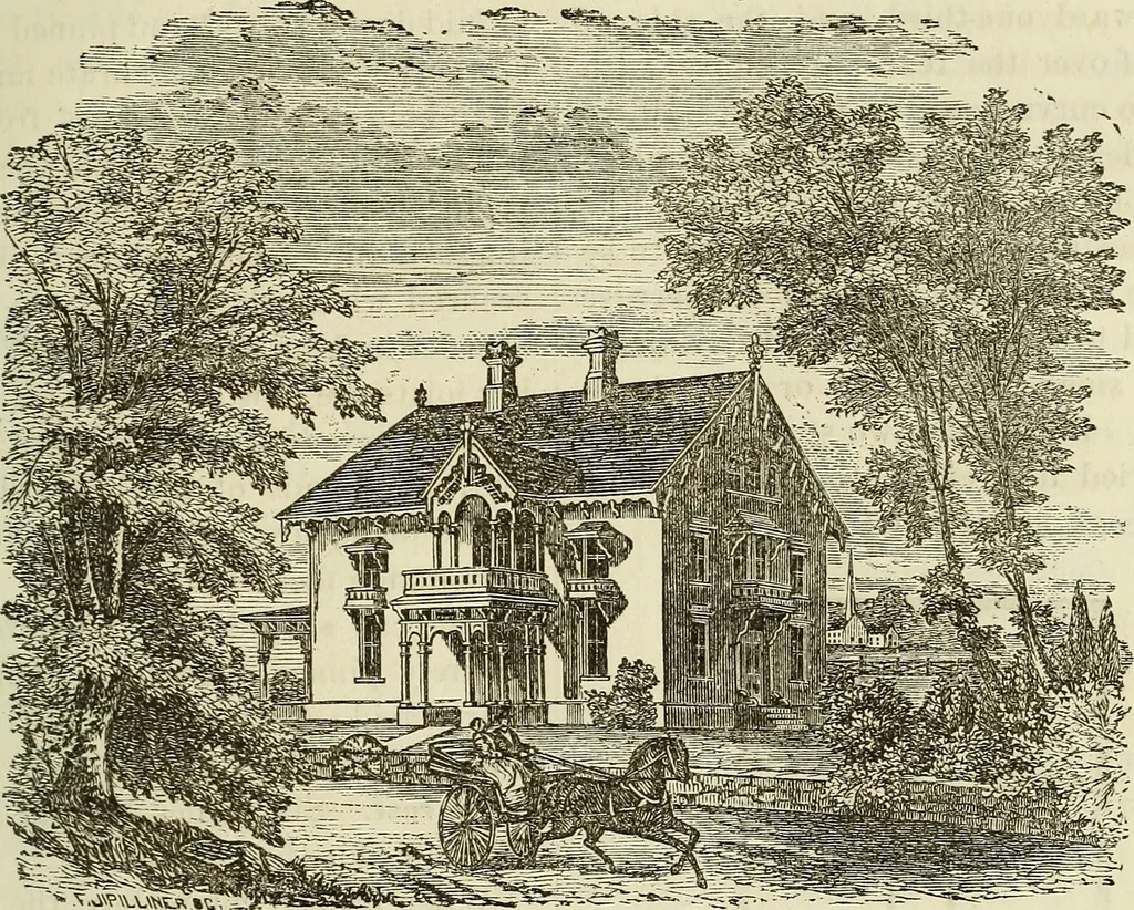 An illustration from The Architectural review and American builders' journal, 1869, leaf 698