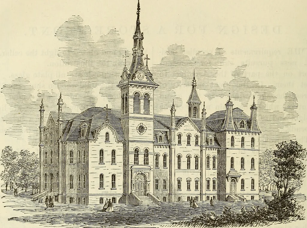 An illustration from The Architectural review and American builders' journal, 1869, leaf 705