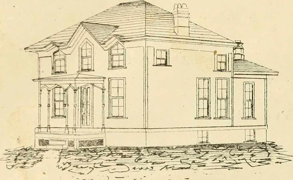 An illustration from The Architectural review and American builders' journal, 1869, leaf 707