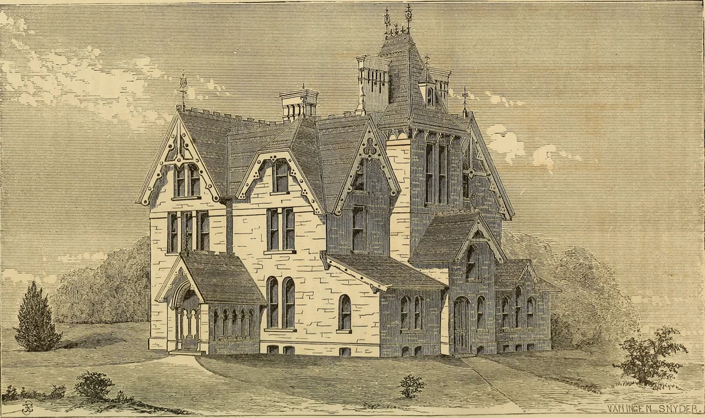 An illustration from The Architectural review and American builders' journal, 1869, leaf 98