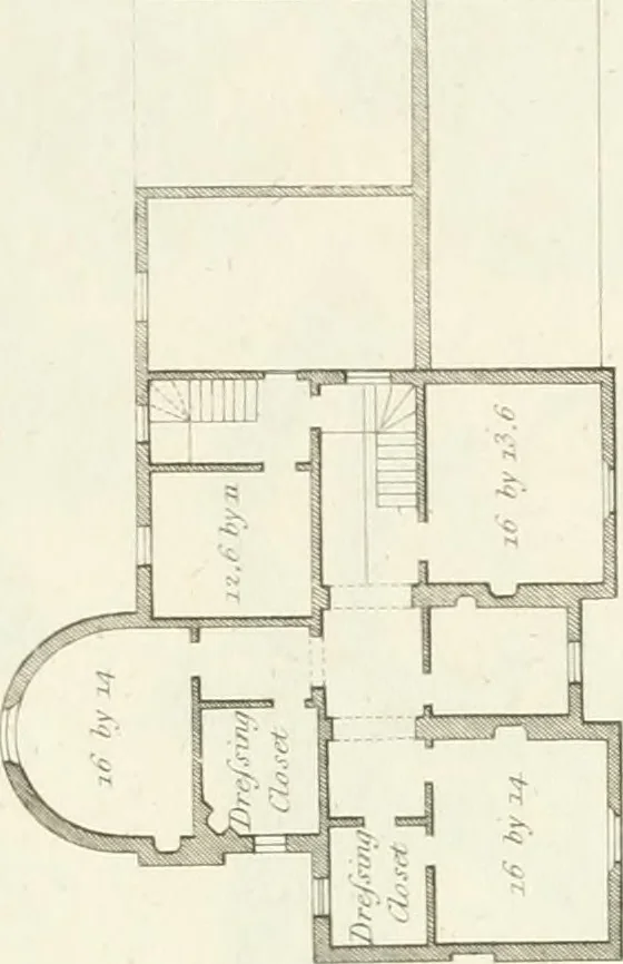 An illustration from Architectural sketches for cottages, rural dwellings, and villas, in the Grecian, Gothic, and fancy styles : with plans suitable to persons of genteel life and moderate fortune : preceded by some observations on scenery and character proper for picturesque buildings, 1805, leaf 64