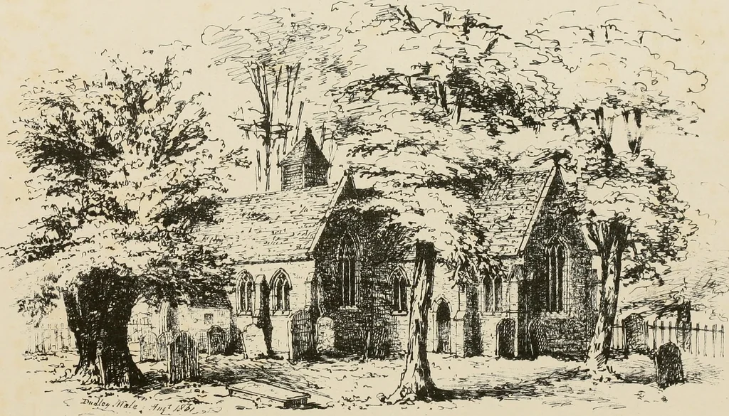 An illustration from Architectural sketches, ecclesiastical, secular, and domestic, in Worcestershire and its borders, with historical and descriptive notes, 1862, leaf 19