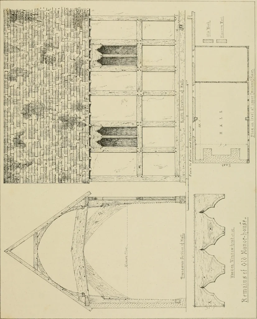An illustration from Architectural sketches, ecclesiastical, secular, and domestic, in Worcestershire and its borders, with historical and descriptive notes, 1862, leaf 46