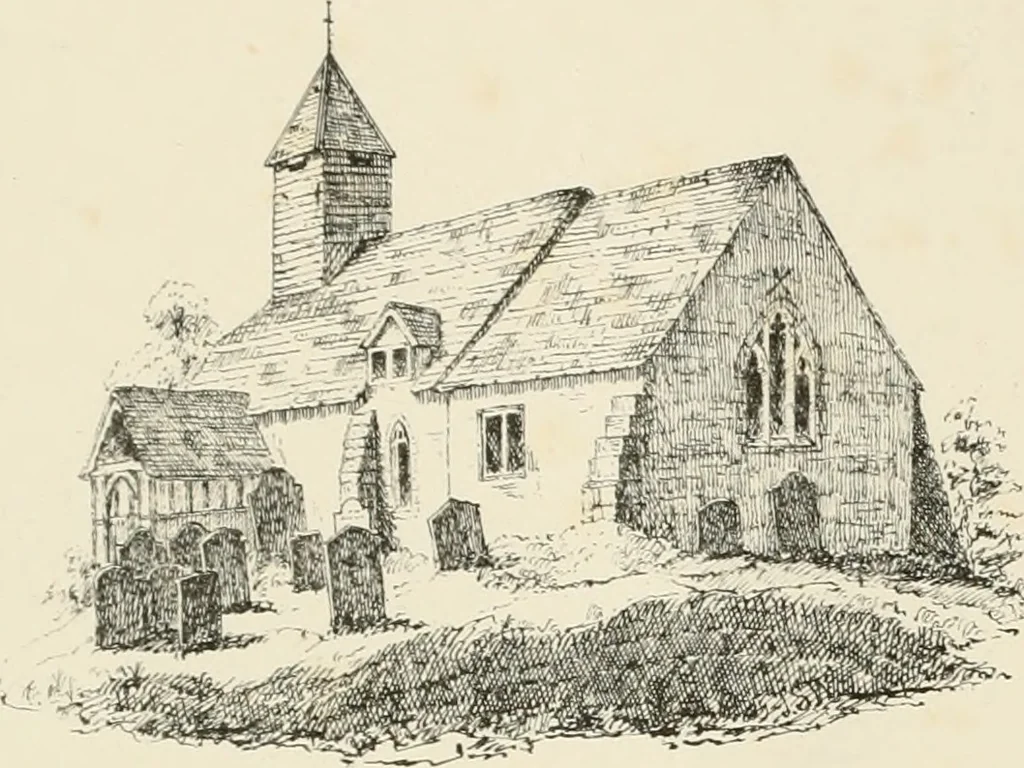 An illustration from Architectural sketches, ecclesiastical, secular, and domestic, in Worcestershire and its borders, with historical and descriptive notes, 1862, leaf 49