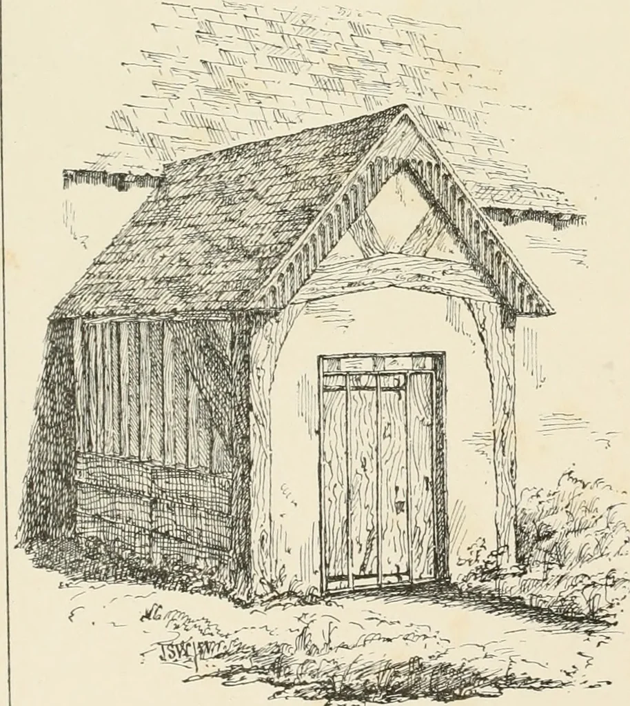 An illustration from Architectural sketches, ecclesiastical, secular, and domestic, in Worcestershire and its borders, with historical and descriptive notes, 1862, leaf 49
