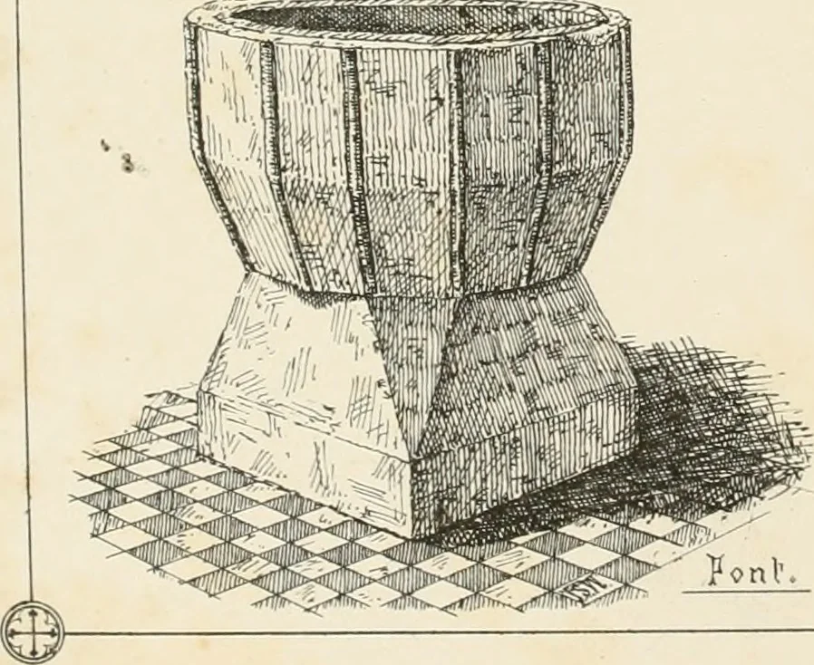 An illustration from Architectural sketches, ecclesiastical, secular, and domestic, in Worcestershire and its borders, with historical and descriptive notes, 1862, leaf 53