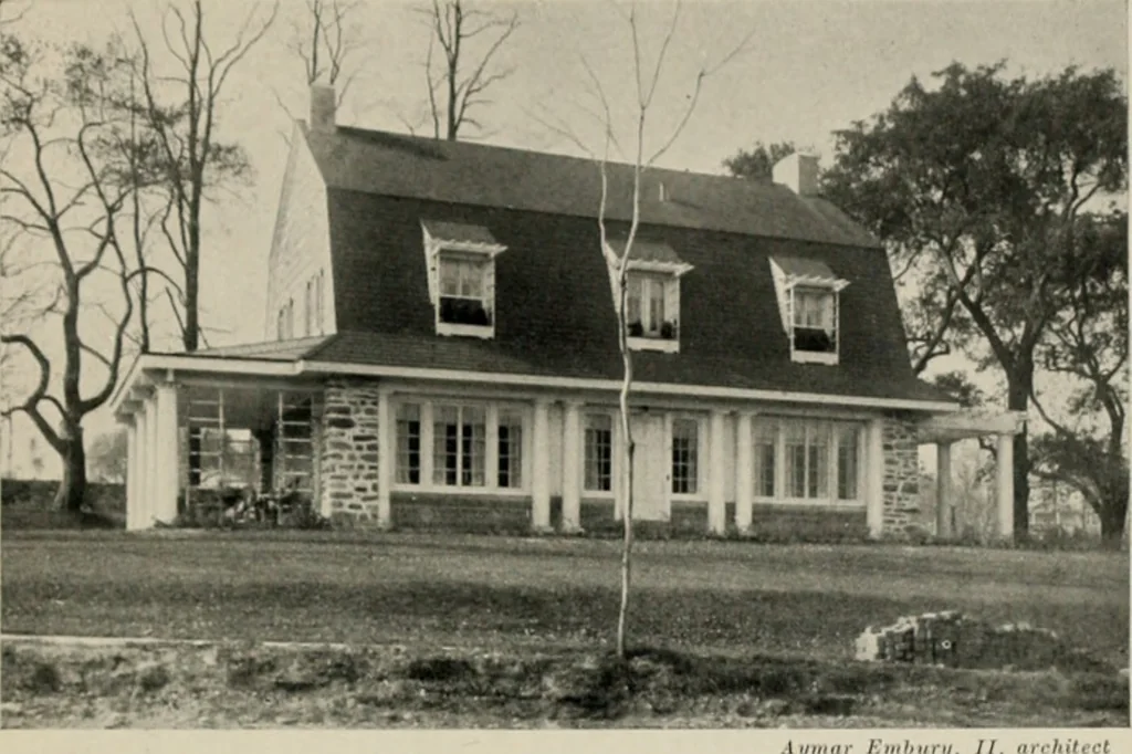 An illustration from Architectural styles for country houses: the characteristics and merits of various types of architecture as set forth by enthusiastic advocates, 1912, leaf 148