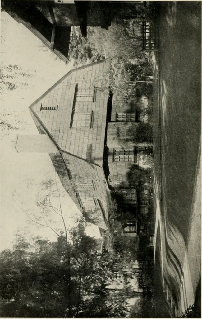An illustration from Architectural styles for country houses: the characteristics and merits of various types of architecture as set forth by enthusiastic advocates, 1912, leaf 149