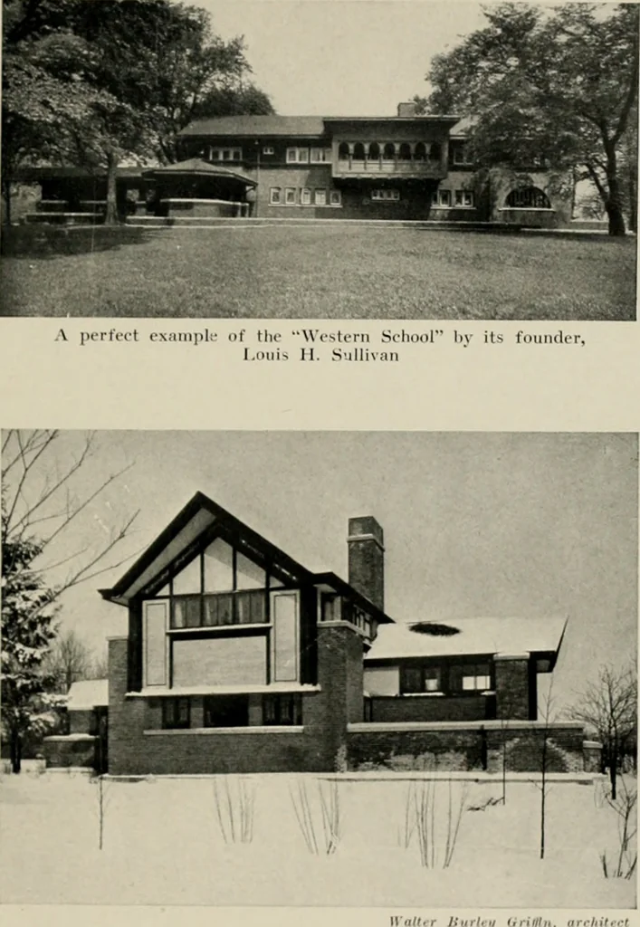An illustration from Architectural styles for country houses: the characteristics and merits of various types of architecture as set forth by enthusiastic advocates, 1912, leaf 160
