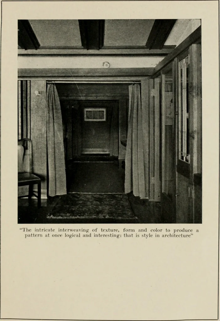 An illustration from Architectural styles for country houses: the characteristics and merits of various types of architecture as set forth by enthusiastic advocates, 1912, leaf 164