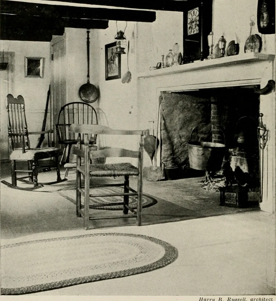 An illustration from Architectural styles for country houses: the characteristics and merits of various types of architecture as set forth by enthusiastic advocates, 1912, leaf 17