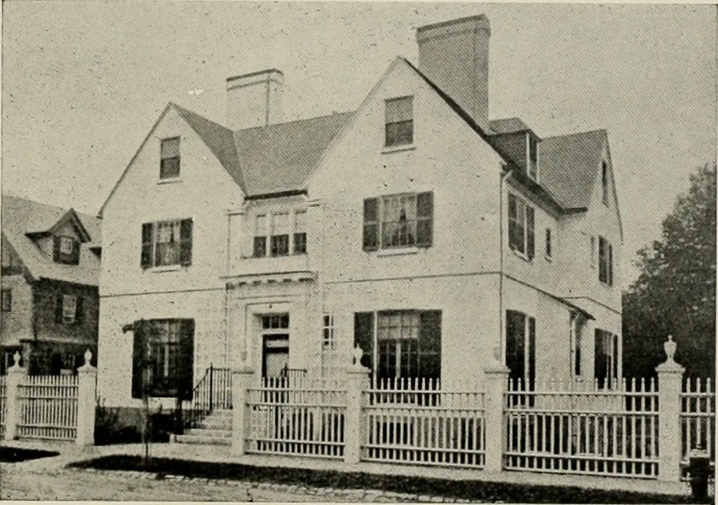 An illustration from Architectural styles for country houses: the characteristics and merits of various types of architecture as set forth by enthusiastic advocates, 1912, leaf 40