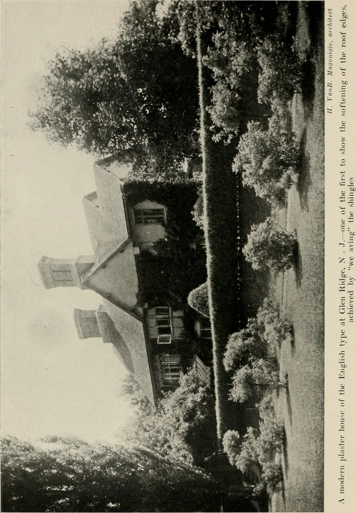 An illustration from Architectural styles for country houses: the characteristics and merits of various types of architecture as set forth by enthusiastic advocates, 1912, leaf 41
