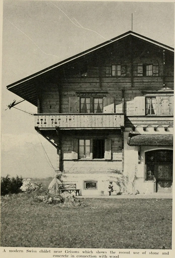 An illustration from Architectural styles for country houses: the characteristics and merits of various types of architecture as set forth by enthusiastic advocates, 1912, leaf 60