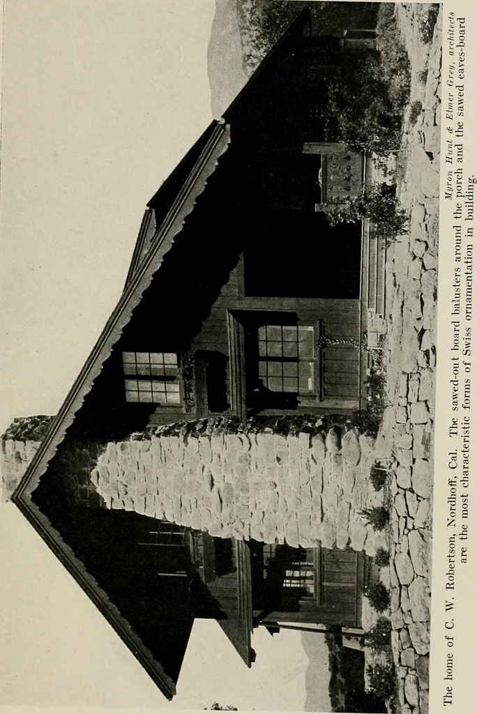An illustration from Architectural styles for country houses: the characteristics and merits of various types of architecture as set forth by enthusiastic advocates, 1912, leaf 64