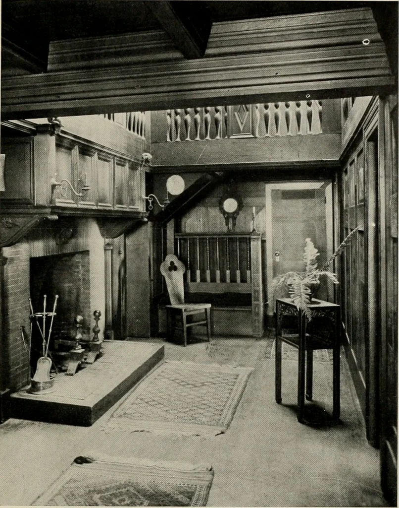 An illustration from Architectural styles for country houses: the characteristics and merits of various types of architecture as set forth by enthusiastic advocates, 1912, leaf 70