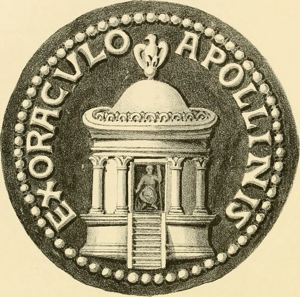 An illustration from Architectura numismatica; or, Architectural medals of classic antiquity: illustrated and explained by comparison with the monuments and the descriptions of ancient authors, and copious text. One hundred lithographs and woodcuts, 1859, leaf 115