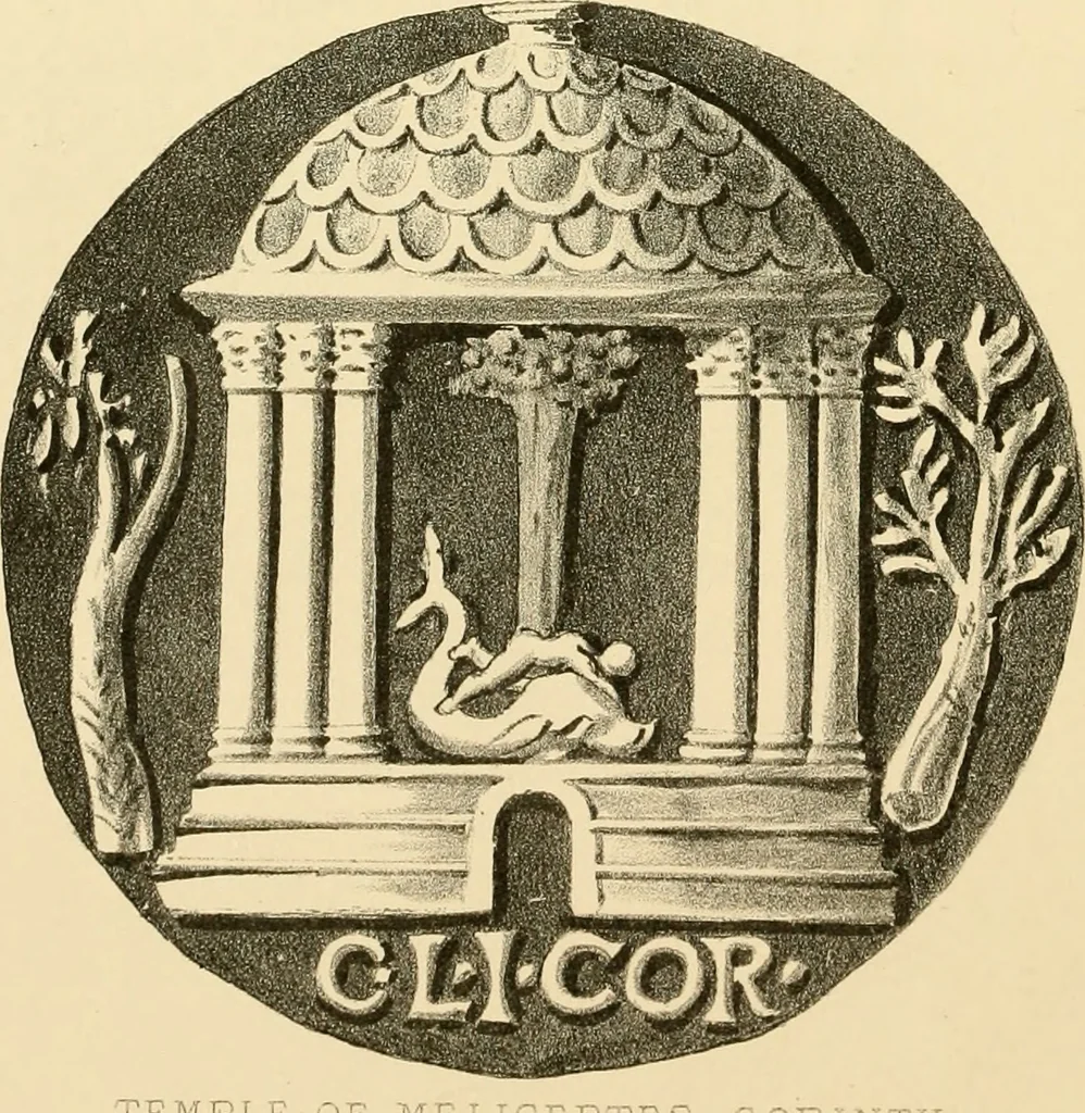 An illustration from Architectura numismatica; or, Architectural medals of classic antiquity: illustrated and explained by comparison with the monuments and the descriptions of ancient authors, and copious text. One hundred lithographs and woodcuts, 1859, leaf 115