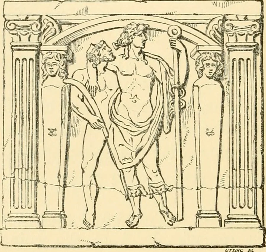 An illustration from Architectura numismatica; or, Architectural medals of classic antiquity: illustrated and explained by comparison with the monuments and the descriptions of ancient authors, and copious text. One hundred lithographs and woodcuts, 1859, leaf 137