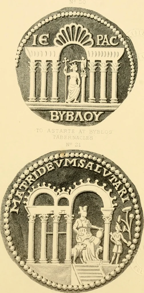 An illustration from Architectura numismatica; or, Architectural medals of classic antiquity: illustrated and explained by comparison with the monuments and the descriptions of ancient authors, and copious text. One hundred lithographs and woodcuts, 1859, leaf 142