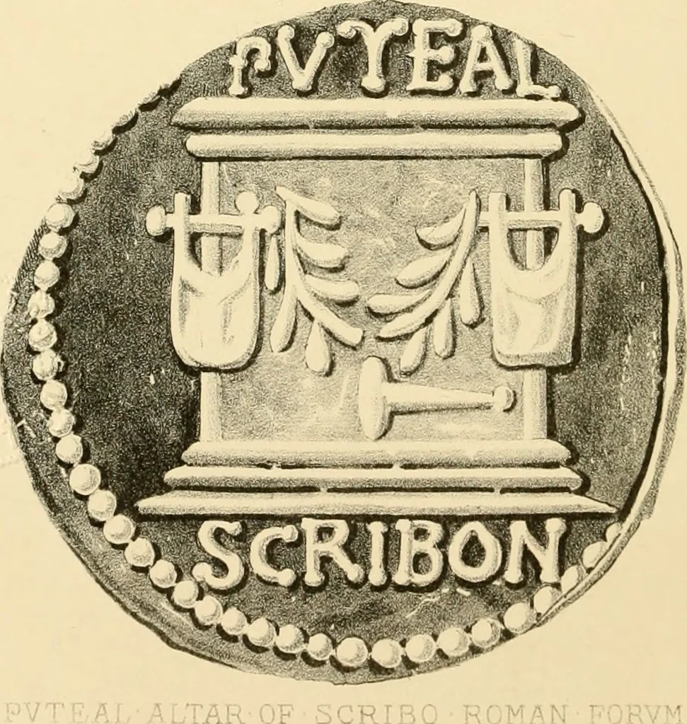 An illustration from Architectura numismatica; or, Architectural medals of classic antiquity: illustrated and explained by comparison with the monuments and the descriptions of ancient authors, and copious text. One hundred lithographs and woodcuts, 1859, leaf 251