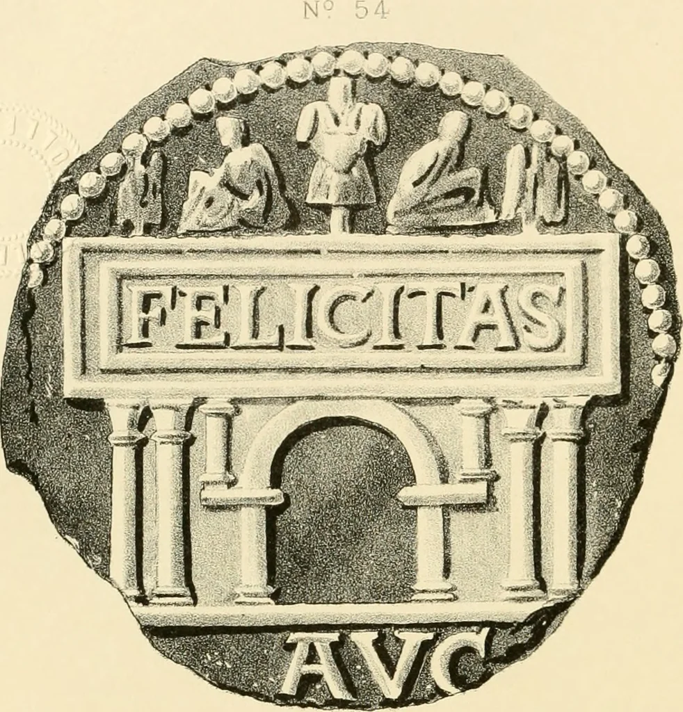 An illustration from Architectura numismatica; or, Architectural medals of classic antiquity: illustrated and explained by comparison with the monuments and the descriptions of ancient authors, and copious text. One hundred lithographs and woodcuts, 1859, leaf 315