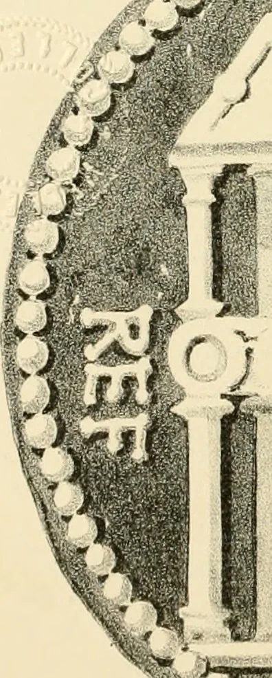 An illustration from Architectura numismatica; or, Architectural medals of classic antiquity: illustrated and explained by comparison with the monuments and the descriptions of ancient authors, and copious text. One hundred lithographs and woodcuts, 1859, leaf 375