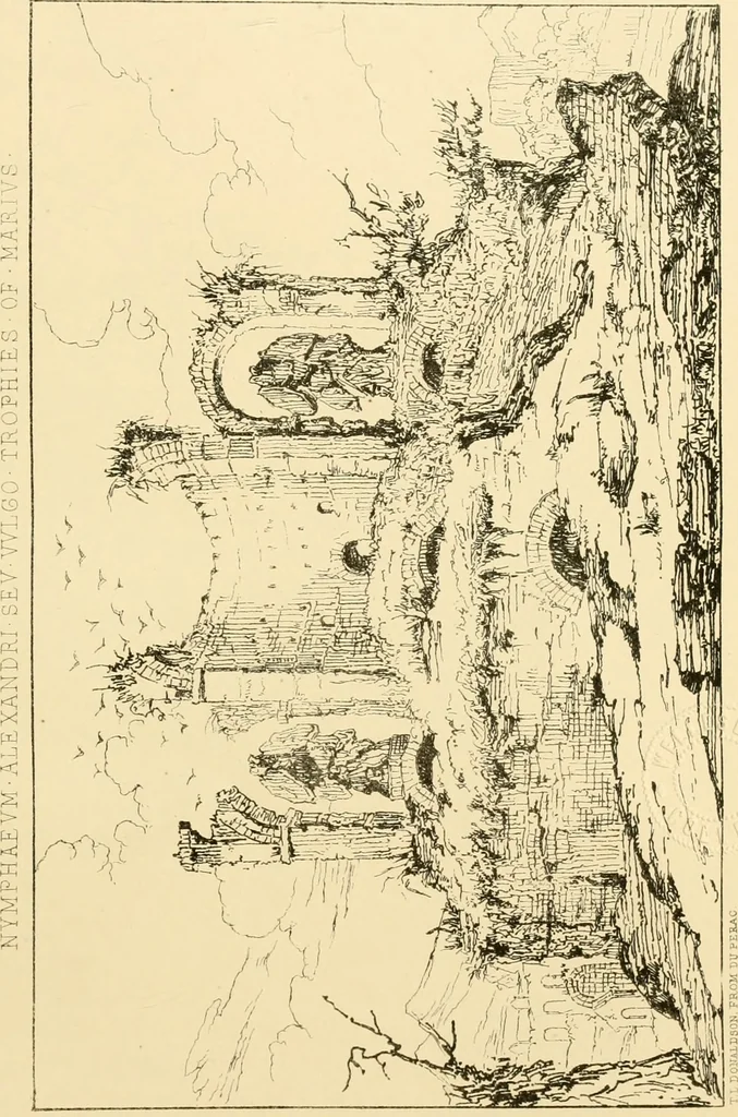 An illustration from Architectura numismatica; or, Architectural medals of classic antiquity: illustrated and explained by comparison with the monuments and the descriptions of ancient authors, and copious text. One hundred lithographs and woodcuts, 1859, leaf 400
