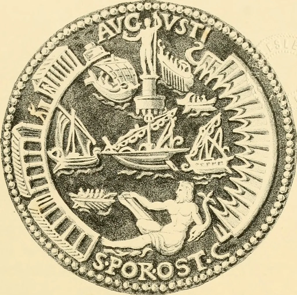 An illustration from Architectura numismatica; or, Architectural medals of classic antiquity: illustrated and explained by comparison with the monuments and the descriptions of ancient authors, and copious text. One hundred lithographs and woodcuts, 1859, leaf 472