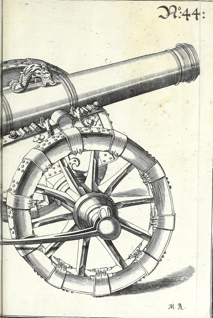 An illustration from Architectura vniversalis, das ist, Von Kriegs, Statt- vnd Wasser Gebäwen ... : auss eigener experientza vnd viel-Jähriger Observation zusamen getragen, beschreiben, vnd mit 60. Kupfferstucken vorgebildet vnd delinirt, 1635, leaf 325
