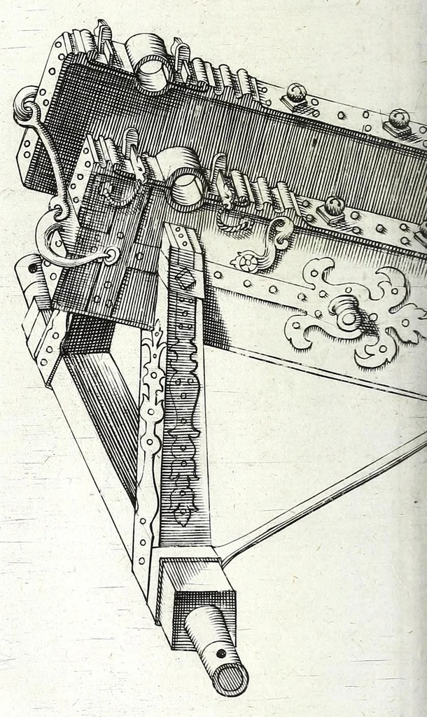 An illustration from Architectura vniversalis, das ist, Von Kriegs, Statt- vnd Wasser Gebäwen ... : auss eigener experientza vnd viel-Jähriger Observation zusamen getragen, beschreiben, vnd mit 60. Kupfferstucken vorgebildet vnd delinirt, 1635, leaf 328