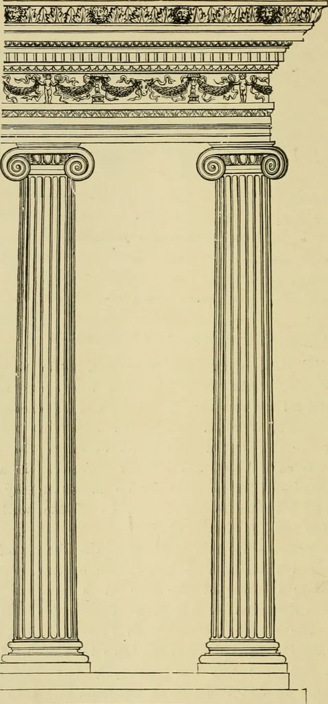 An illustration from Architecture, classic and early Christian, 1888, leaf 175
