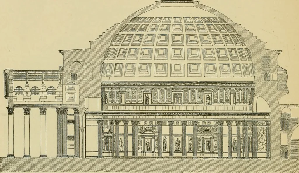An illustration from Architecture, classic and early Christian, 1888, leaf 195