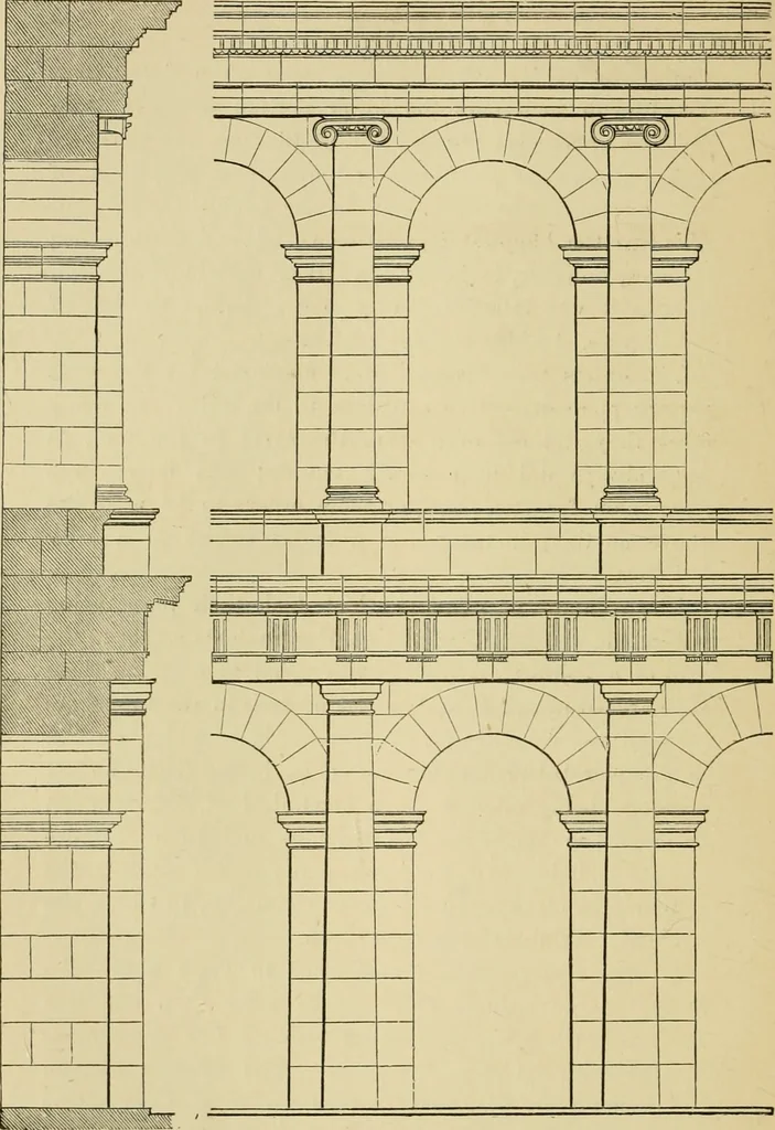 An illustration from Architecture, classic and early Christian, 1888, leaf 217